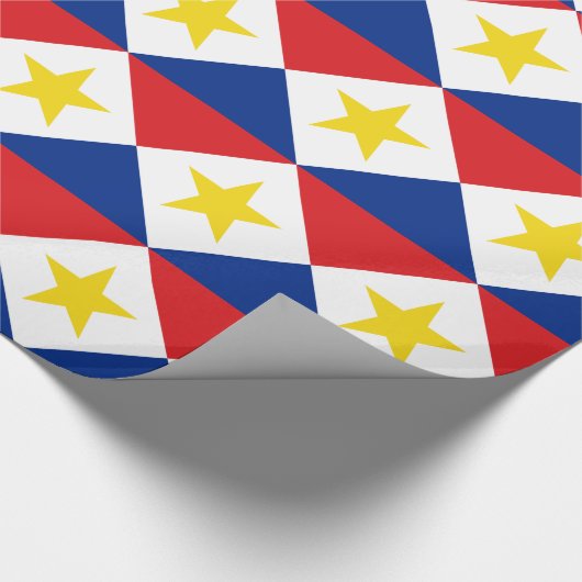 Vlag van Saba Cadeaupapier (Hoek)