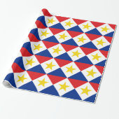 Vlag van Saba Cadeaupapier (Uitgerold)