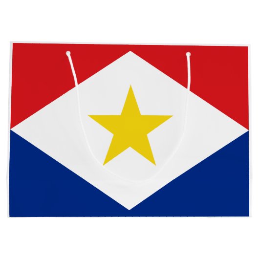 Vlag van Saba Groot Cadeauzakje (Achterkant)