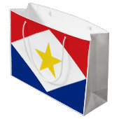 Vlag van Saba Groot Cadeauzakje (Achterkant Gekanteld)