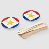 Vlag van Saba Handwaaier (Niet-gemonteerd)