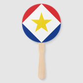 Vlag van Saba Handwaaier (Voorkant)