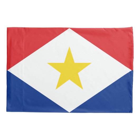 Vlag van Saba Kussensloop (Achterkant)