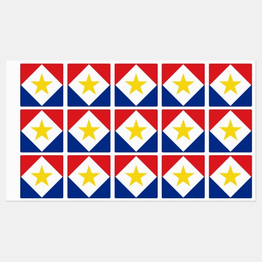 Vlag van Saba Labels (Vel)