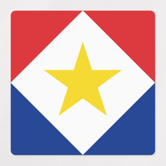Vlag van Saba Labels (Design 2)