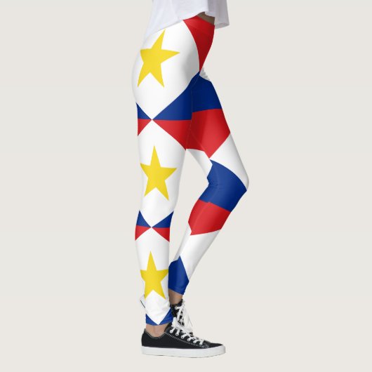 Vlag van Saba Leggings (Rechts)