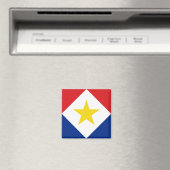 Vlag van Saba Magneet (Insitu (Vaatwasser))