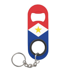 Vlag van Saba Mini Flessenopener