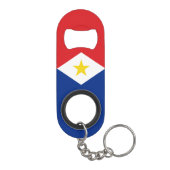 Vlag van Saba Mini Flessenopener (Achterkant)