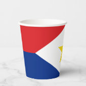 Vlag van Saba Papieren Bekers (Voorkant)