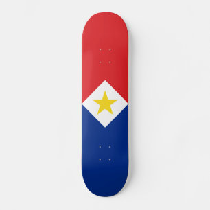 Vlag van Saba Persoonlijk Skateboard
