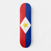Vlag van Saba Persoonlijk Skateboard (Voorkant)