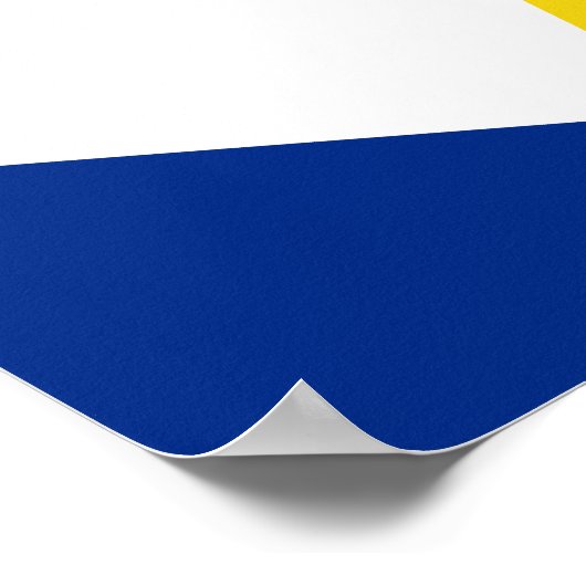 Vlag van Saba Poster (Hoek)