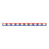 Vlag van Saba Satijnen Lint (Voorkant)
