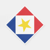 Vlag van Saba Servet (Hoek)