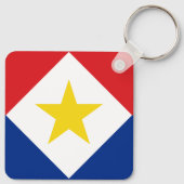 Vlag van Saba Sleutelhanger (Achterkant)