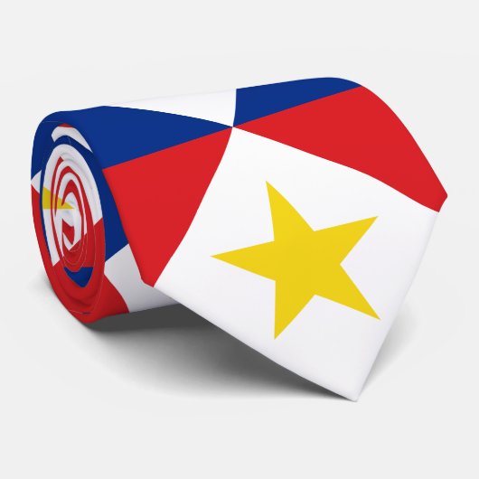 Vlag van Saba Stropdas (Opgerold)