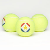 Vlag van Saba Tennisballen (Multi)