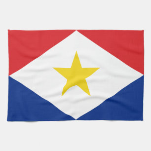 Vlag van Saba Theedoek