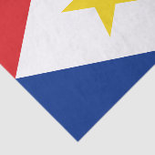 Vlag van Saba Tissuepapier (Detail)