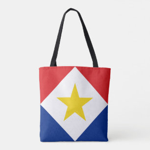 Vlag van Saba Tote Bag