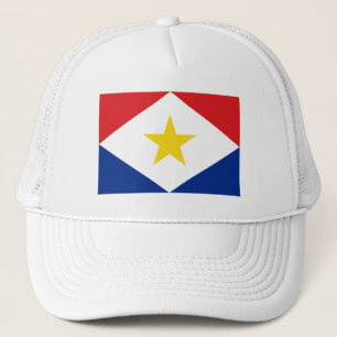 Vlag van Saba Trucker Pet