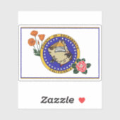 Vlag van Sacramento County, Californië Sticker (Vel)