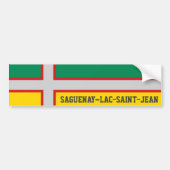 Vlag van Saguenay-Lac-Saint-Jean (QUÉBEC) Bumpersticker (Voorkant)