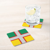 Vlag van Saguenay-Lac-Saint-Jean (QUÉBEC) Kartonnen Onderzetters (Insitu)