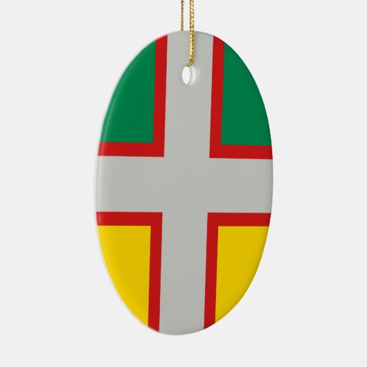 Vlag van Saguenay-Lac-Saint-Jean (QUÉBEC) Keramisch Ornament (Rechts)