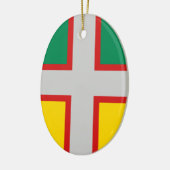 Vlag van Saguenay-Lac-Saint-Jean (QUÉBEC) Keramisch Ornament (Links)