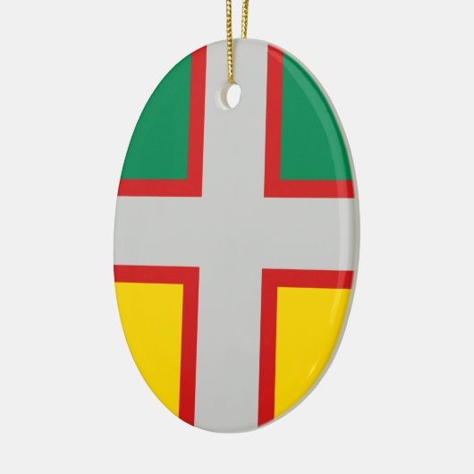 Vlag van Saguenay-Lac-Saint-Jean (QUÉBEC) Keramisch Ornament (Links)