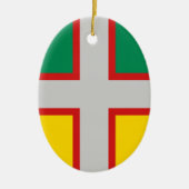 Vlag van Saguenay-Lac-Saint-Jean (QUÉBEC) Keramisch Ornament (Voorkant)