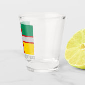 Vlag van Saguenay-Lac-Saint-Jean (QUÉBEC) Shot Glas (Rechts)