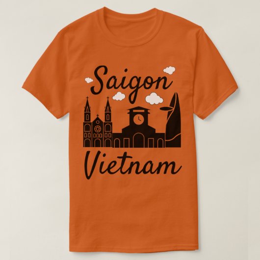 Vlag van Saigon Vietnam T-shirt (Design voorkant)