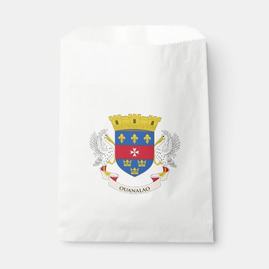 Vlag van Saint-Barthélemy Bedankzakje (Voorkant)