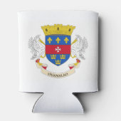 Vlag van Saint-Barthélemy Blikjeskoeler (Achterkant)