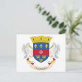 Vlag van Saint-Barthélemy Briefkaart (Staand voorkant)