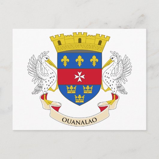 Vlag van Saint-Barthélemy Briefkaart (Voorkant)