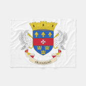 Vlag van Saint-Barthélemy Fleece Deken (Voorkant (Horizontaal))