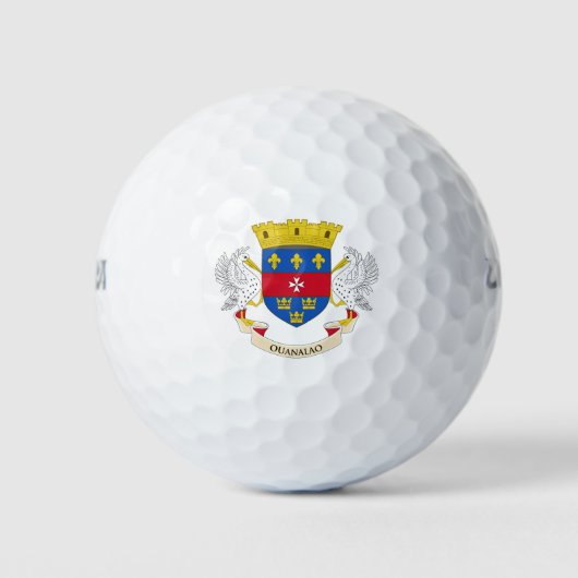 Vlag van Saint-Barthélemy Golfballen (Voorkant)