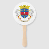 Vlag van Saint-Barthélemy Handwaaier (Achterkant)