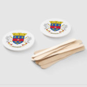Vlag van Saint-Barthélemy Handwaaier (Niet-gemonteerd)