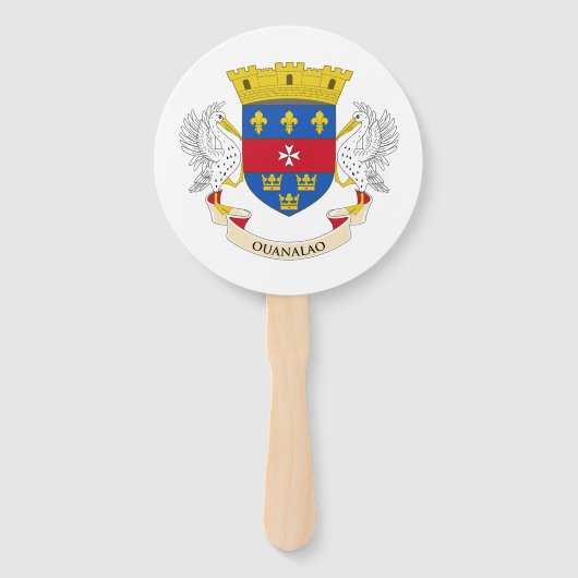 Vlag van Saint-Barthélemy Handwaaier (Voorkant)