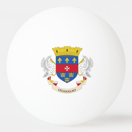 Vlag van Saint-Barthélemy Pingpongbal (Voorkant)