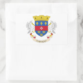 Vlag van Saint-Barthélemy Rechthoekige Sticker (Tas)