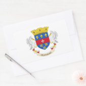 Vlag van Saint-Barthélemy Rechthoekige Sticker (Envelop)