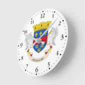 Vlag van Saint-Barthélemy Ronde Klok (Hoek)