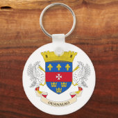 Vlag van Saint Barthélemy Sleutelhanger (Voorkant)
