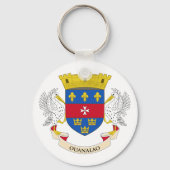 Vlag van Saint Barthélemy Sleutelhanger (Achterkant)